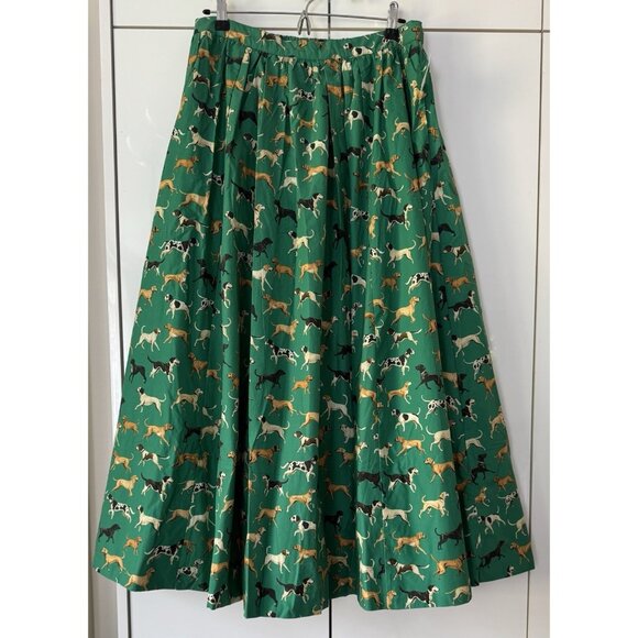 NWT Size XL - Anthropologie The Jacie Poplin Printed Maxi Skirt (NWT US$ 148) - Picture 6 of 16